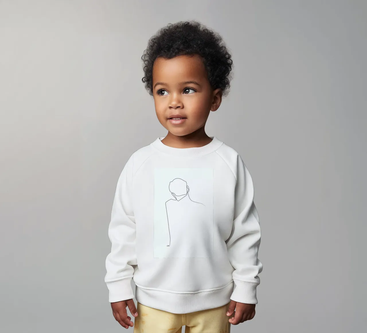 Back Line baby sweatshirt by Quibe