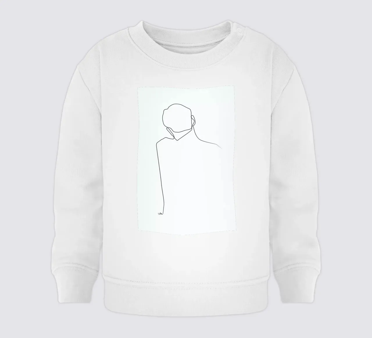 Back Line baby sweatshirt by Quibe
