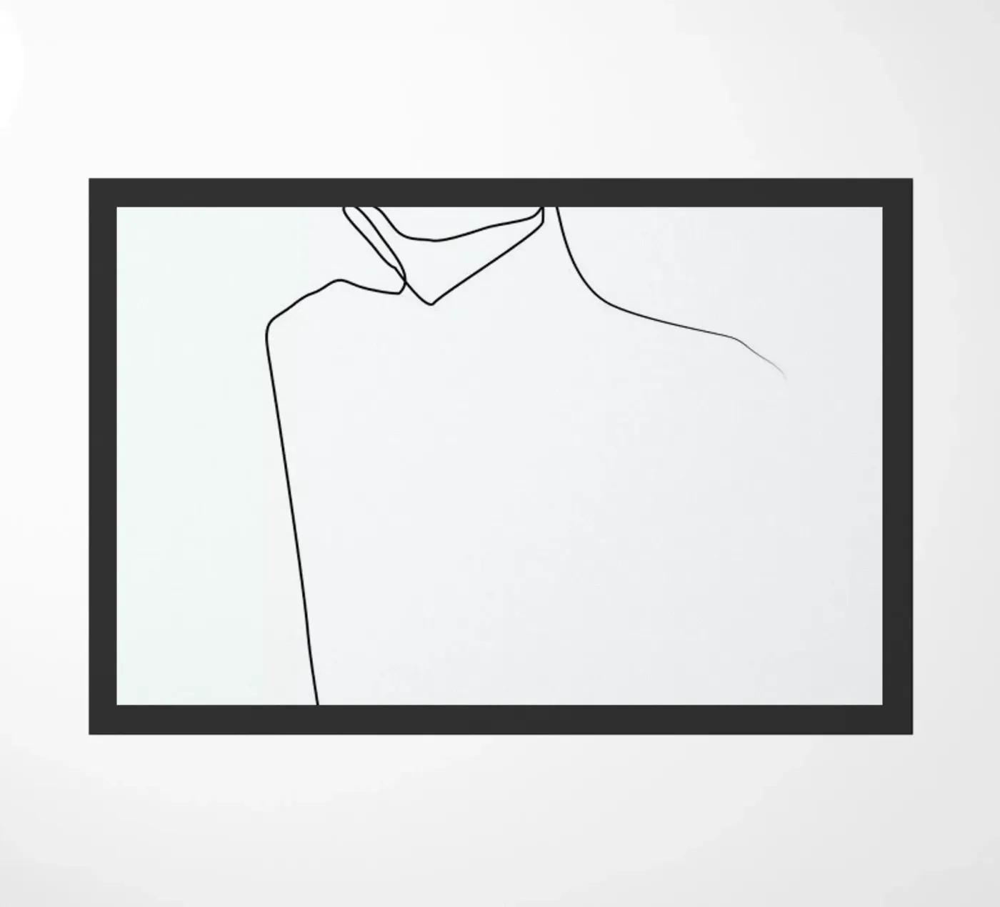 Back Line doormat by Quibe