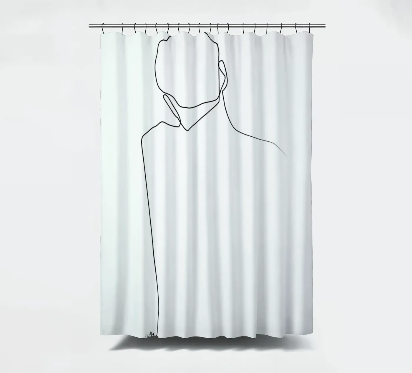 Back Line Duschvorhang von Quibe