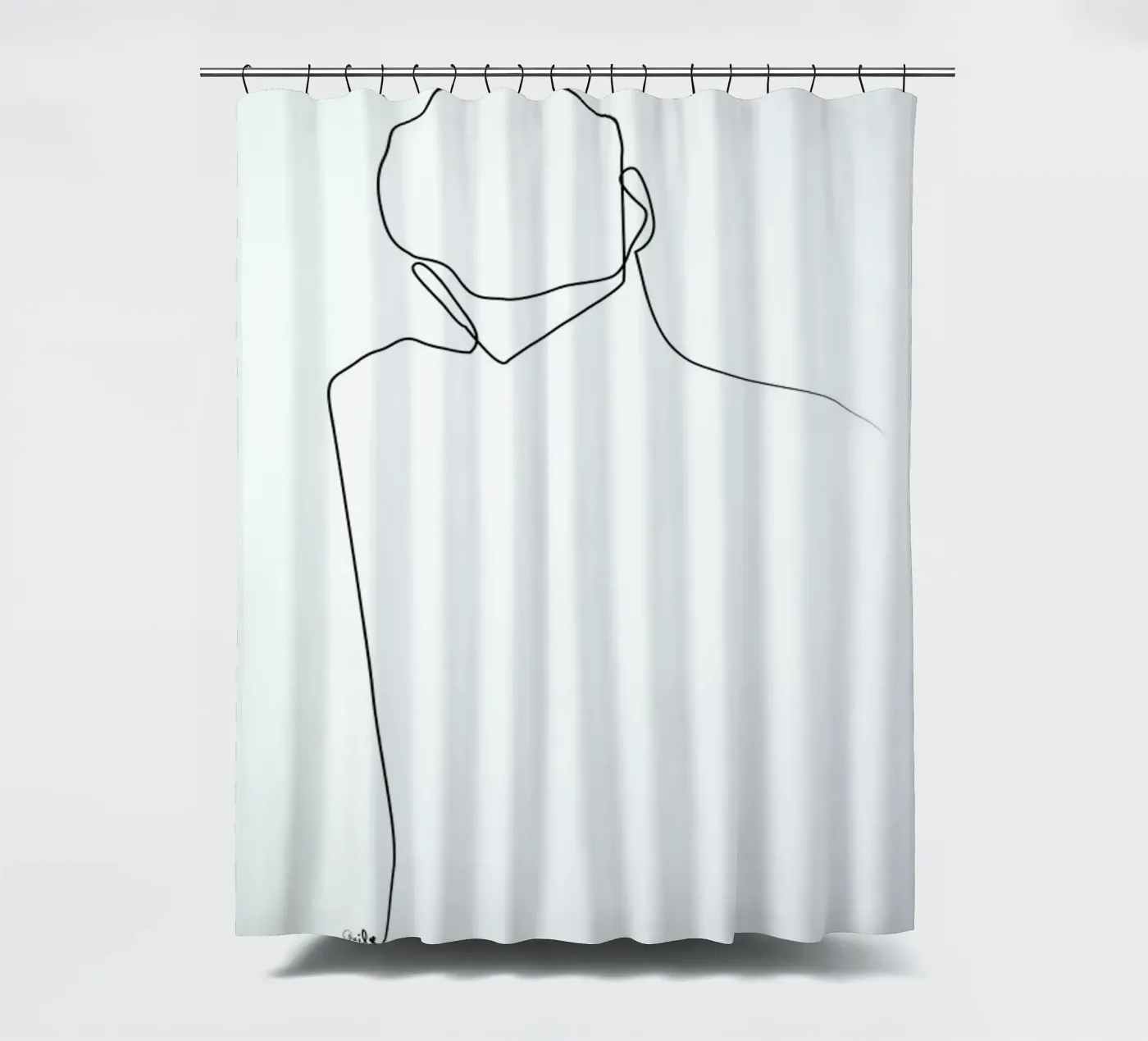 Back Line Duschvorhang von Quibe