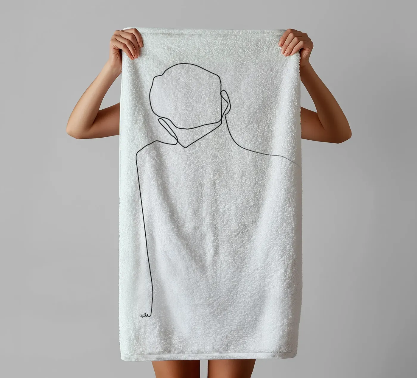 Back Line towel by Quibe