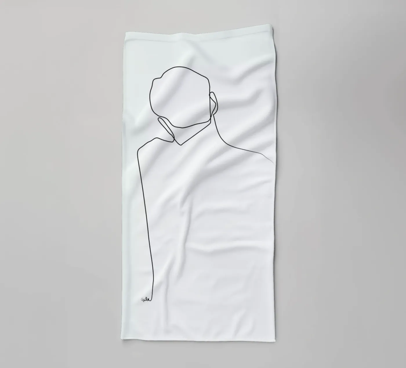 Back Line towel by Quibe