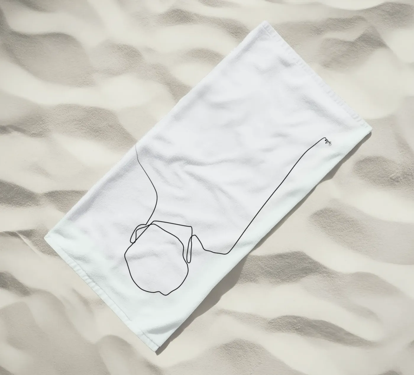 Back Line strandhanddoek van Quibe