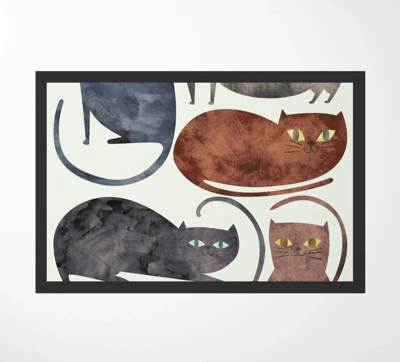 Cats doormat by Tracie Andrews