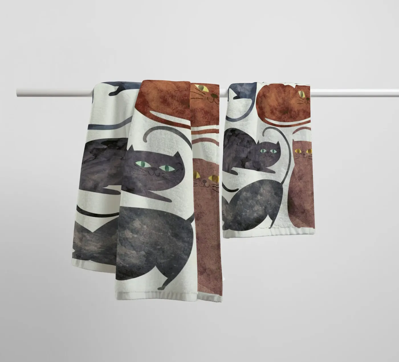 Cats badhanddoek van Tracie Andrews