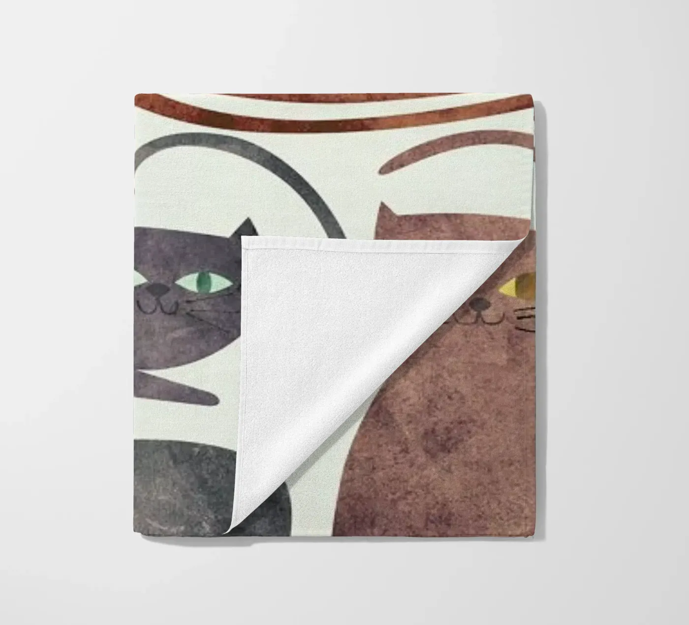 Cats beach towel by Tracie Andrews