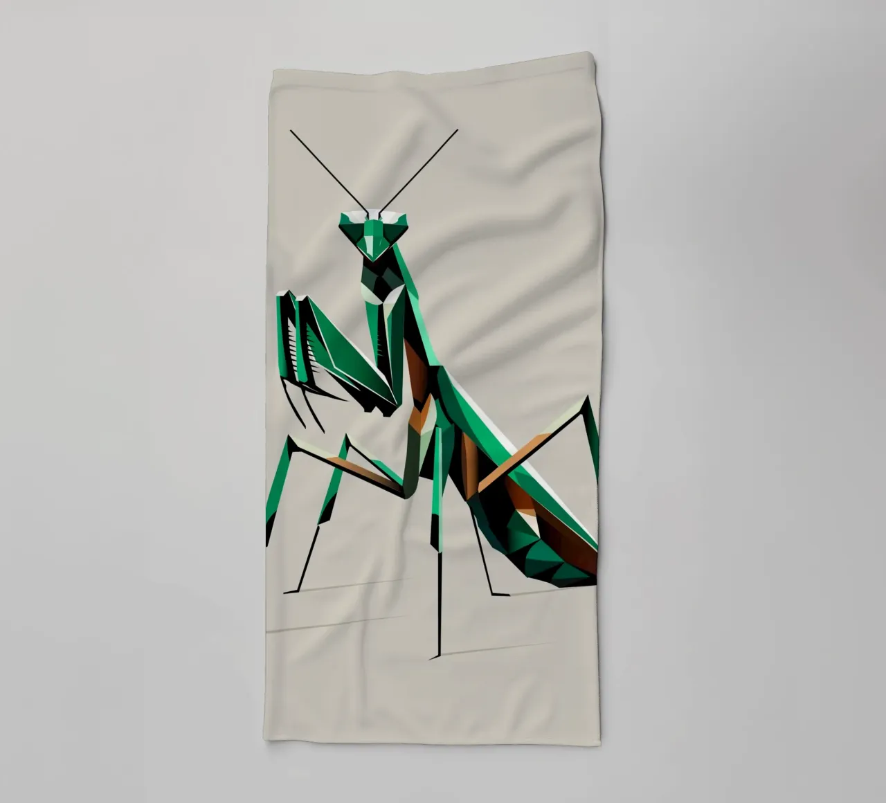Praying mantis - A masterpiece of nature towel by namosh
