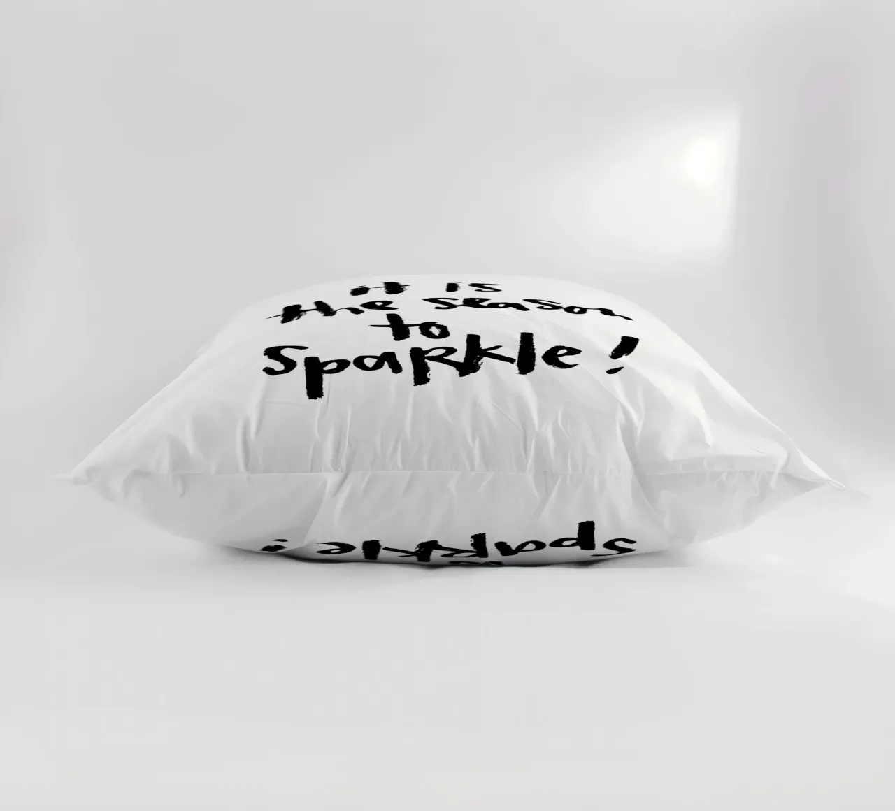 The Season to Sparkle decorative cushion by Brushmeetspaper