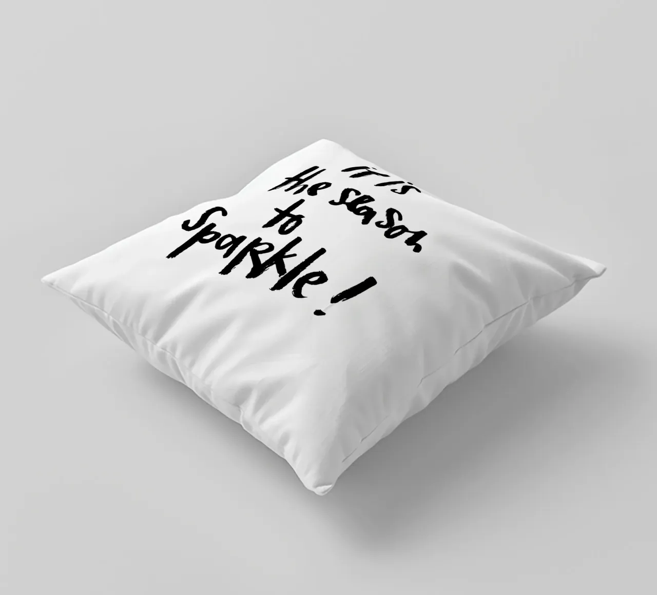 The Season to Sparkle decorative cushion by Brushmeetspaper
