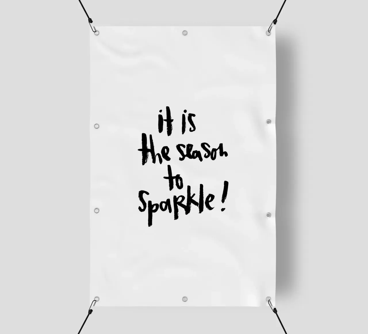 The Season to Sparkle telo in pvc da Brushmeetspaper