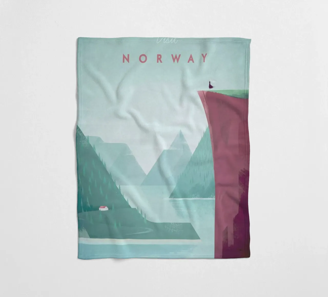 Norway fleece blanket by Henry Rivers