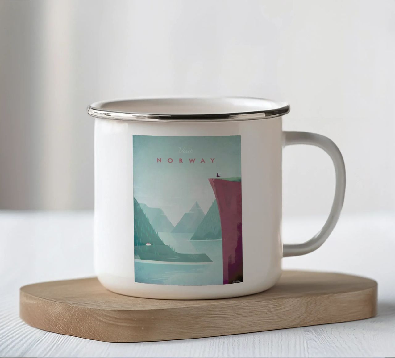 Norway tazza in smalto da Henry Rivers