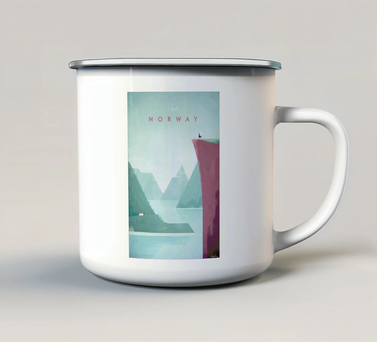 Norway tazza in smalto da Henry Rivers