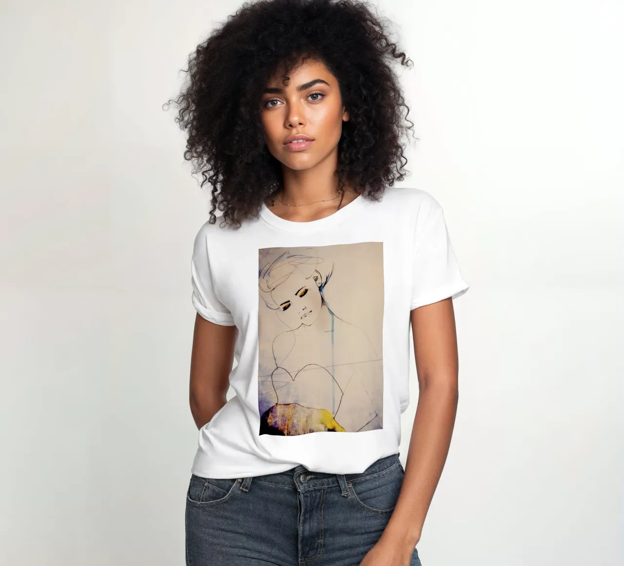 Abstractions Aside t-shirt da donna da Leigh Viner
