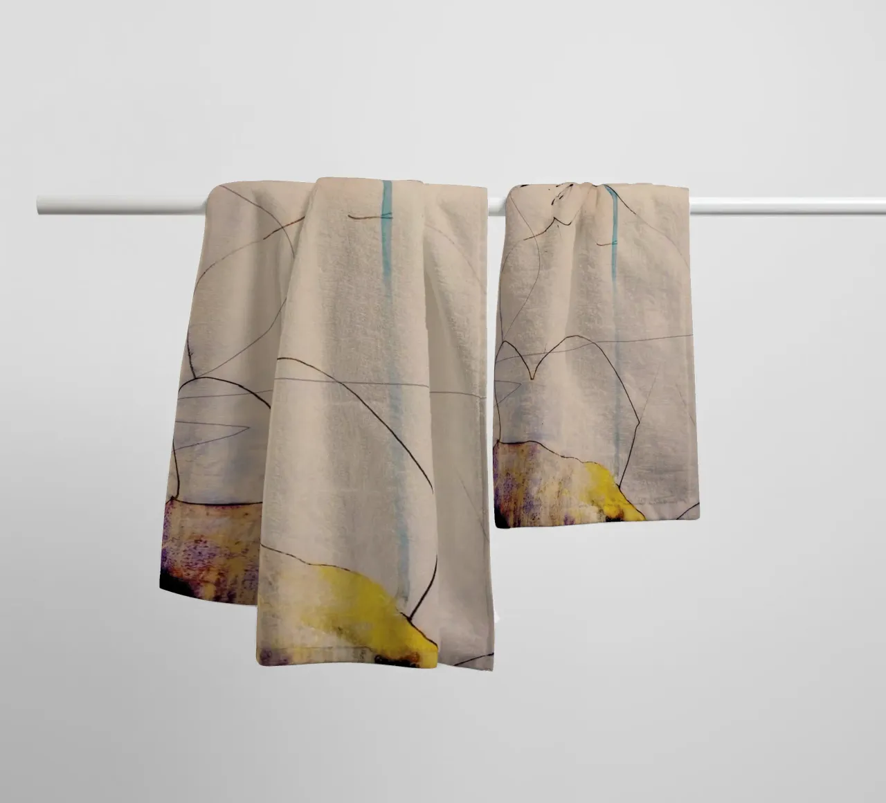 Abstractions Aside badhanddoek van Leigh Viner