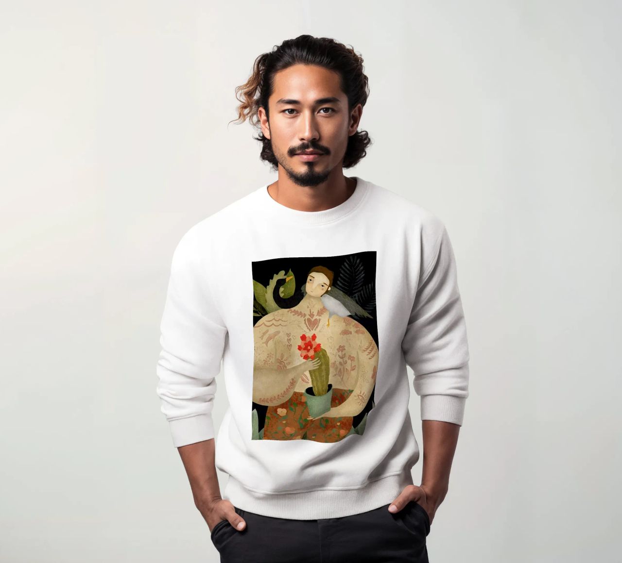Wild Geese Man sudadera de Amalia Restrepo