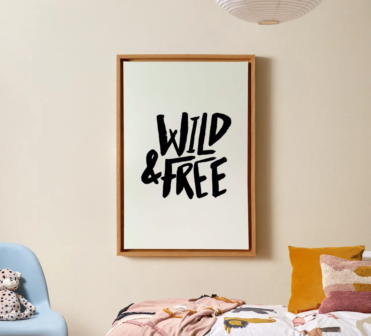 Wild And Free tela con Cornice a cassetta da Leah Flores