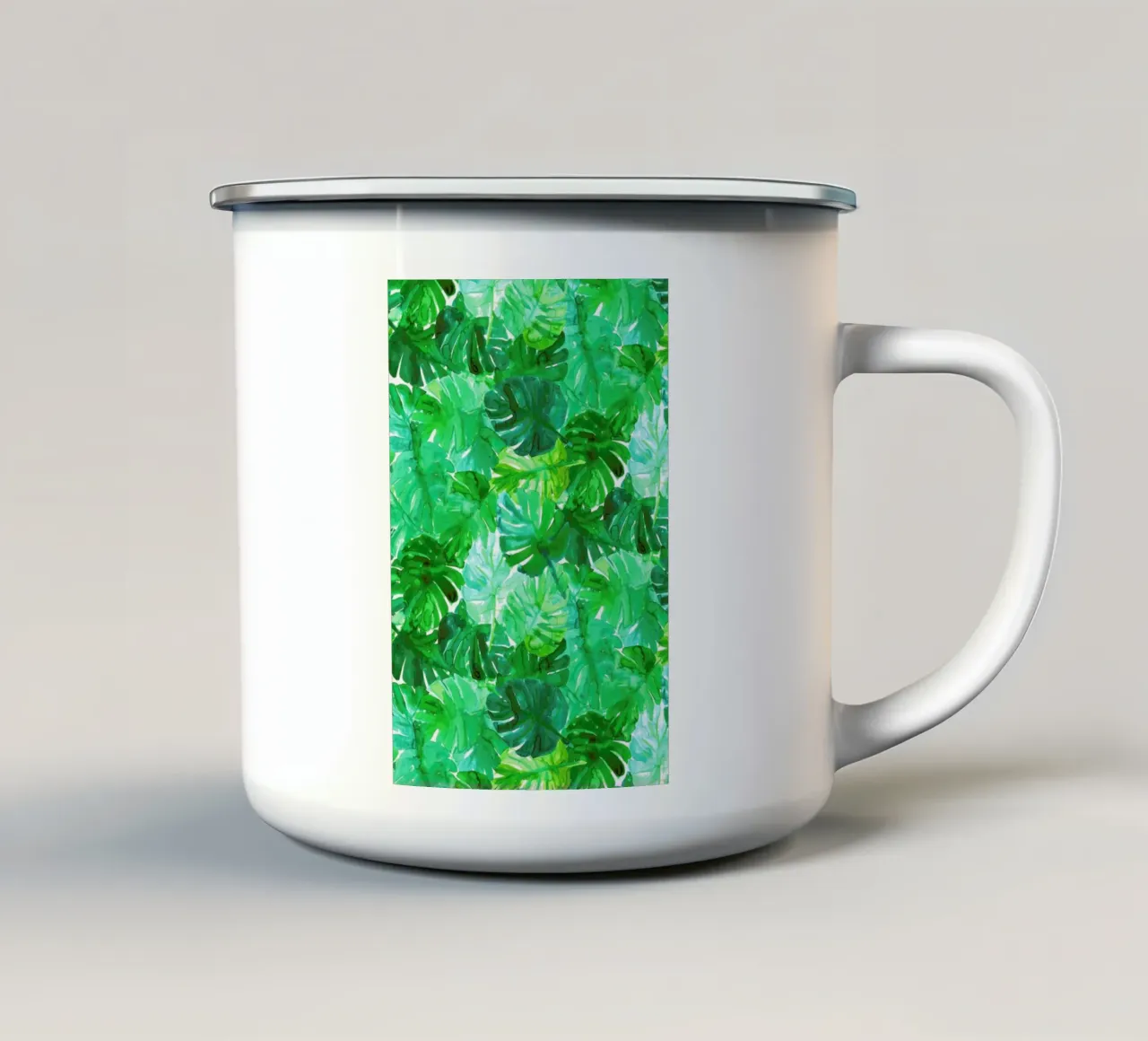 Welcome to the Jungle taza de esmalte de Amy Sia