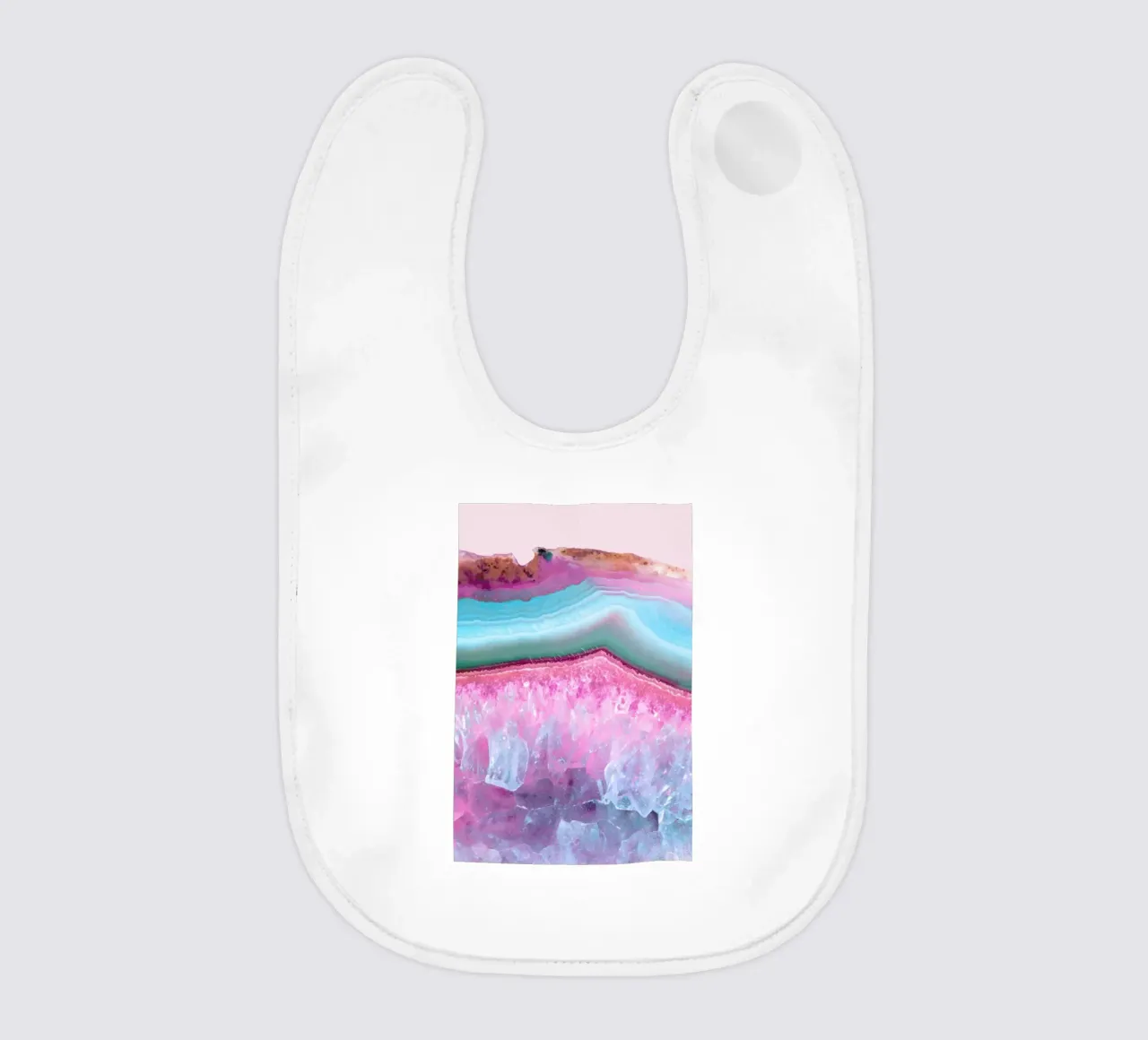 Rose Quartz and Serenity Agate bavaglino da cafelab