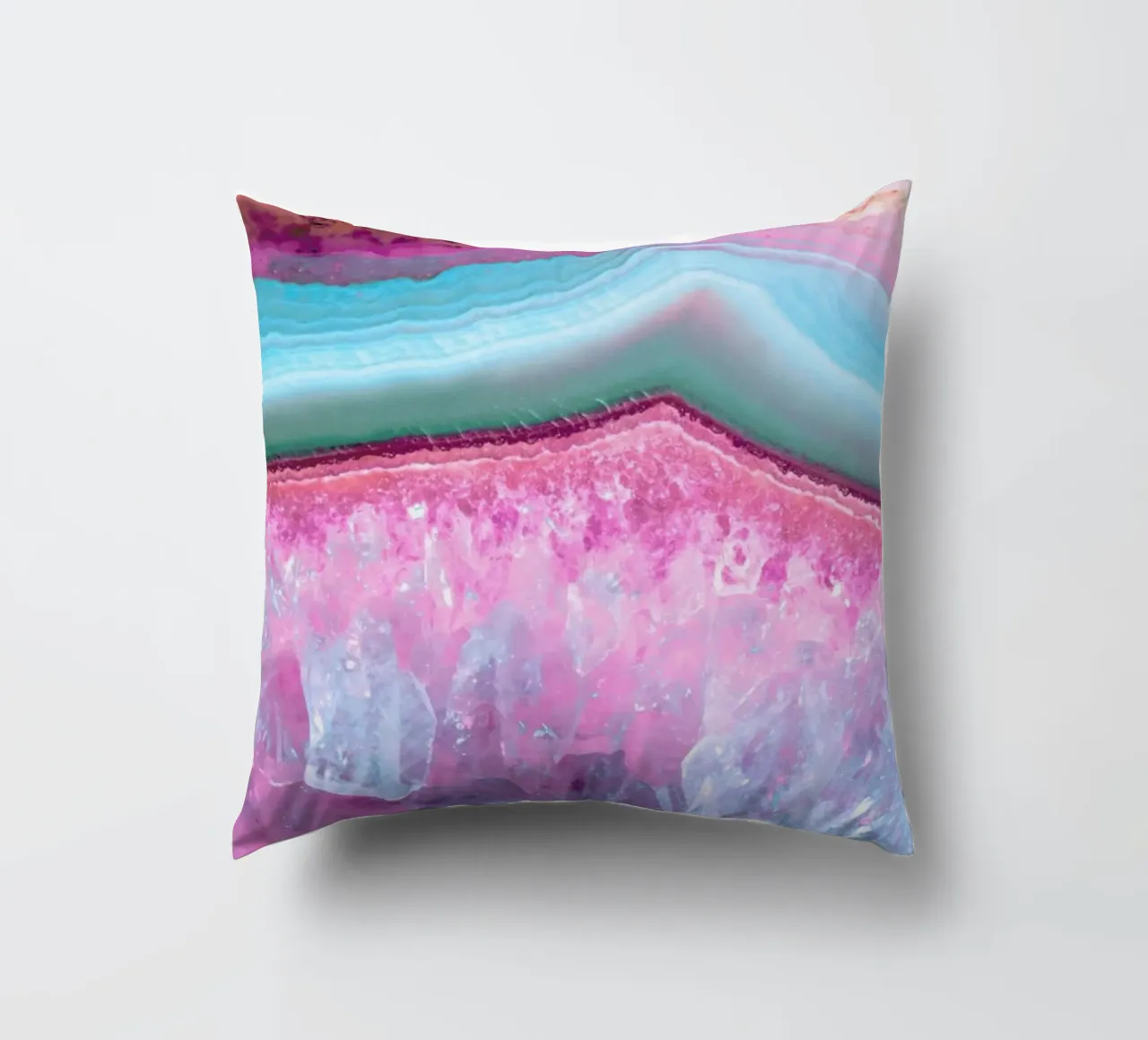 Rose Quartz and Serenity Agate cuscino da cafelab