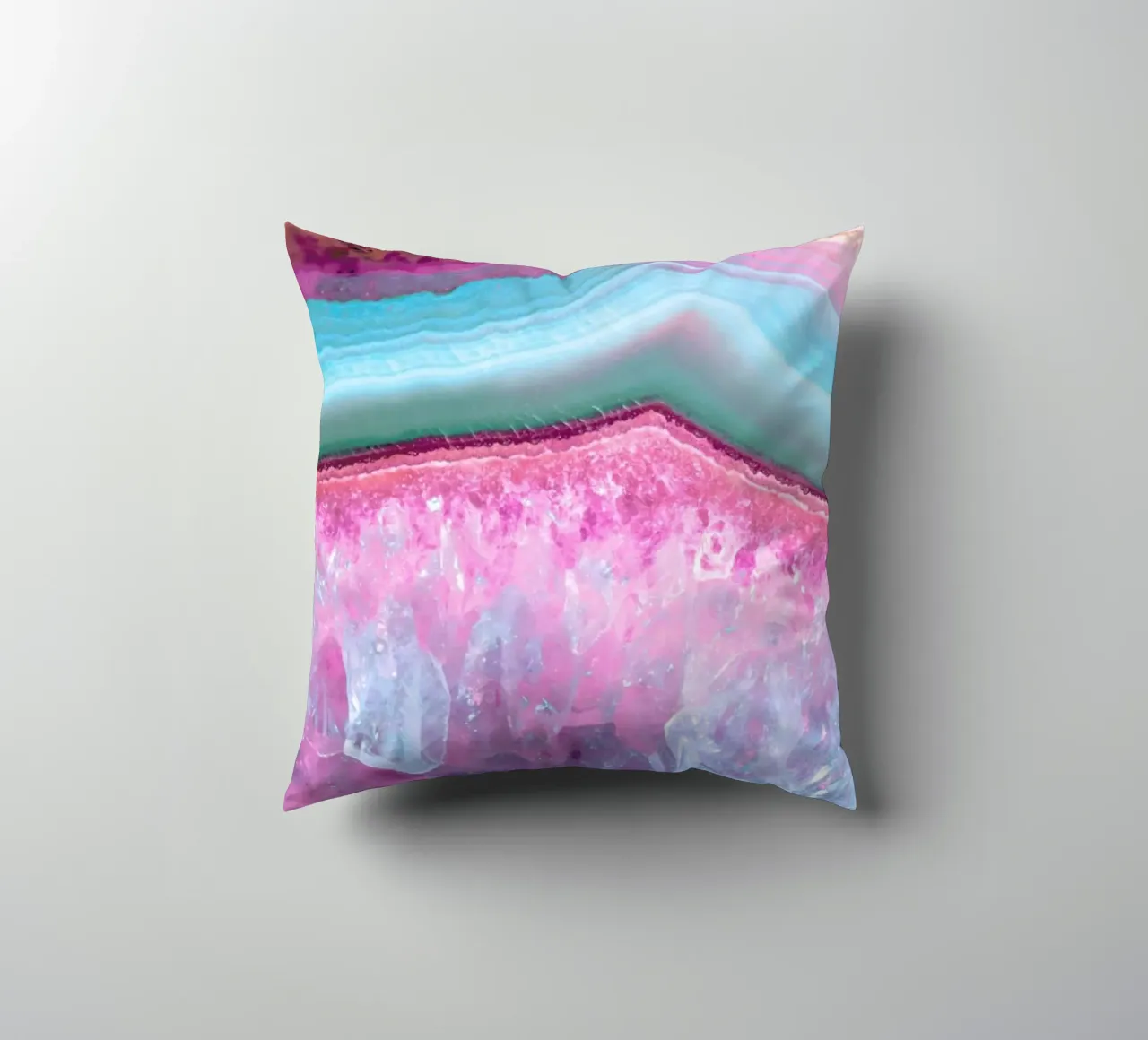 Rose Quartz and Serenity Agate cuscino da cafelab