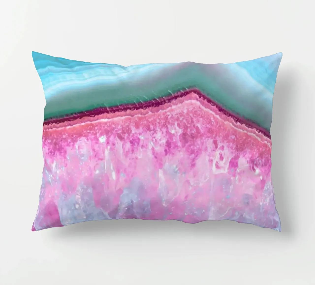 Rose Quartz and Serenity Agate cuscino da cafelab