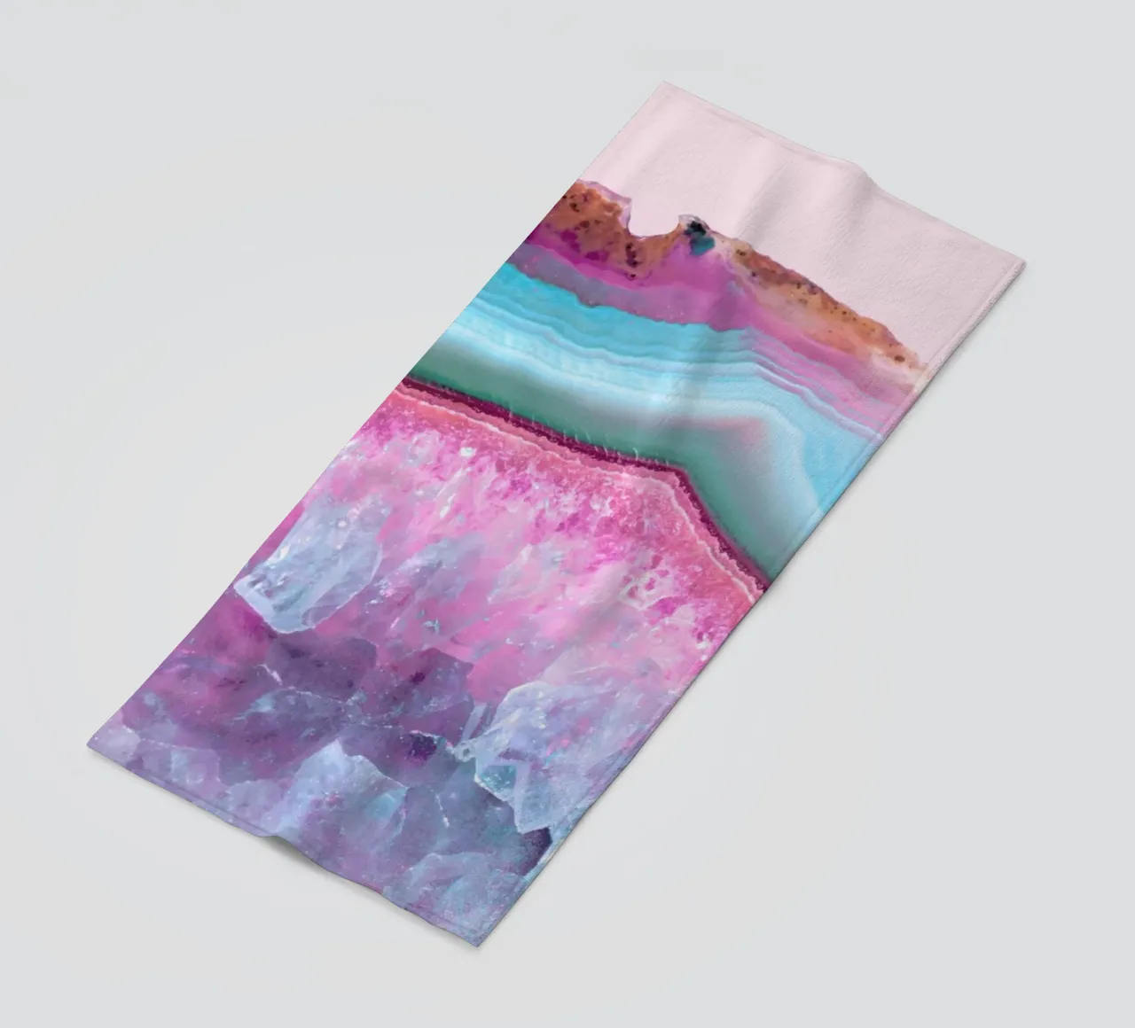 Rose Quartz and Serenity Agate telo mare da cafelab