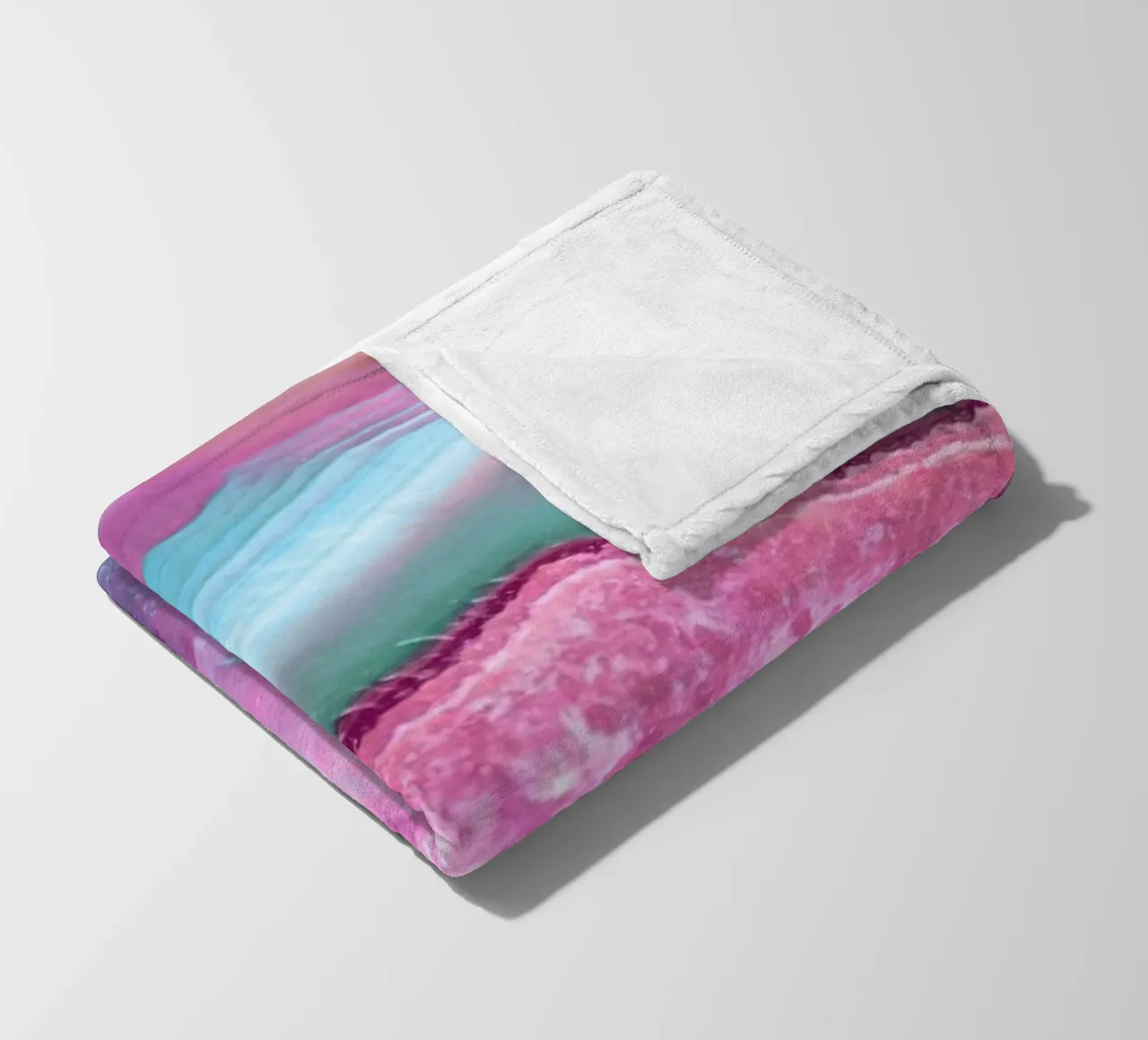Rose Quartz and Serenity Agate coperta in pile da cafelab