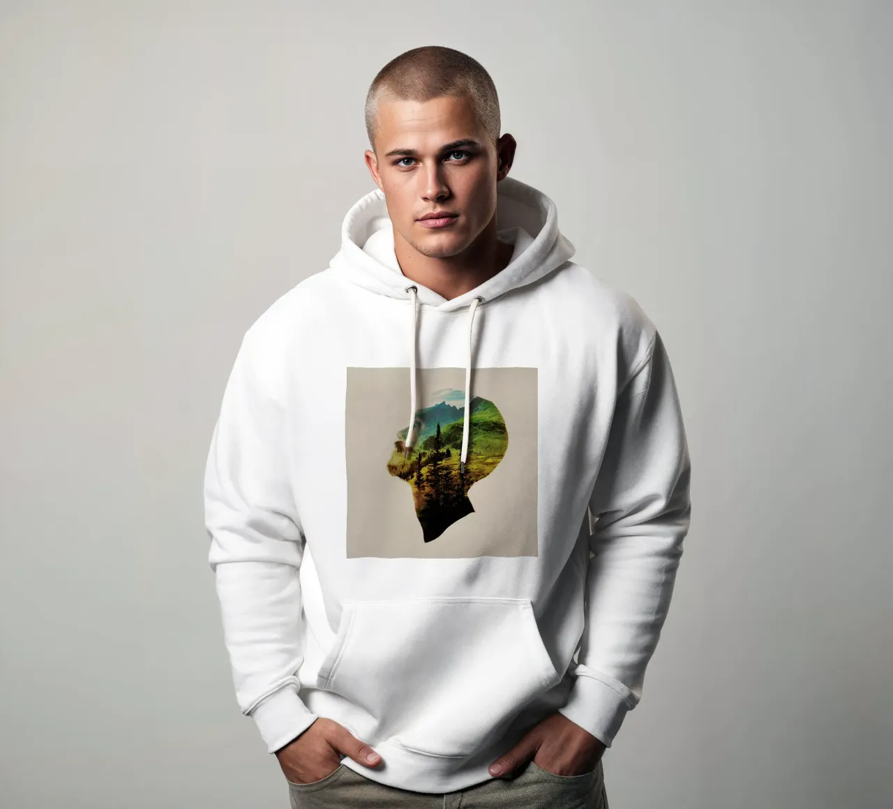 Out of mind felpa con cappuccio da Davies Babies