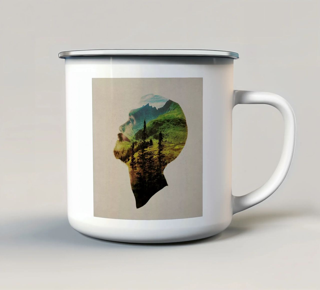 Out of mind tazza in smalto da Davies Babies