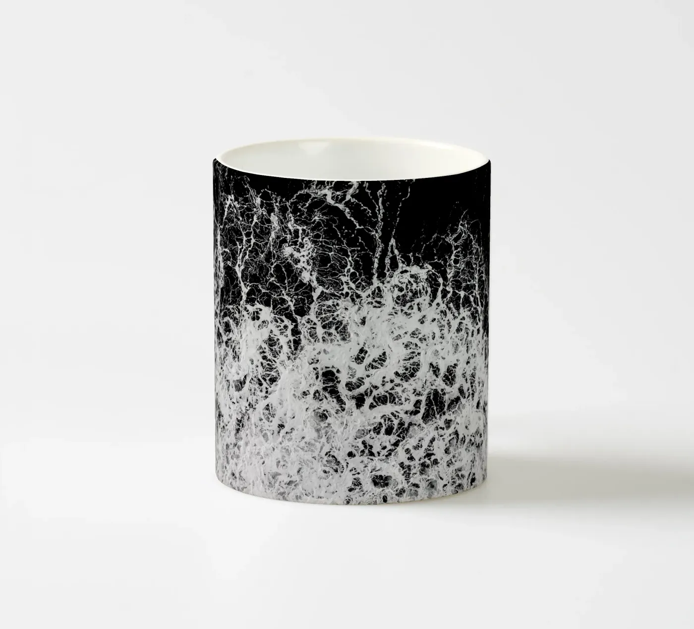 Waves ceramic mug by Chris Abatzis