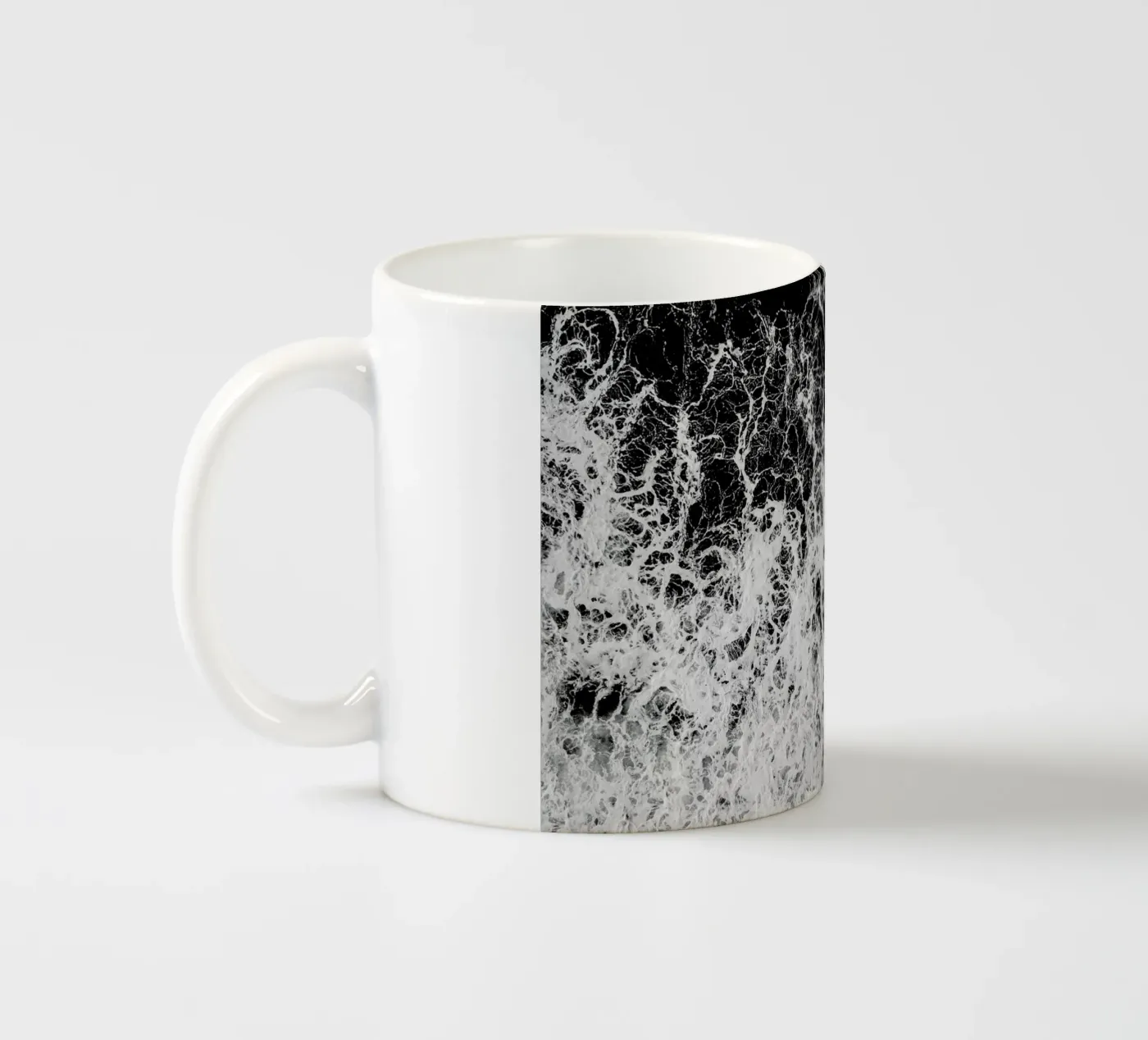 Waves ceramic mug by Chris Abatzis