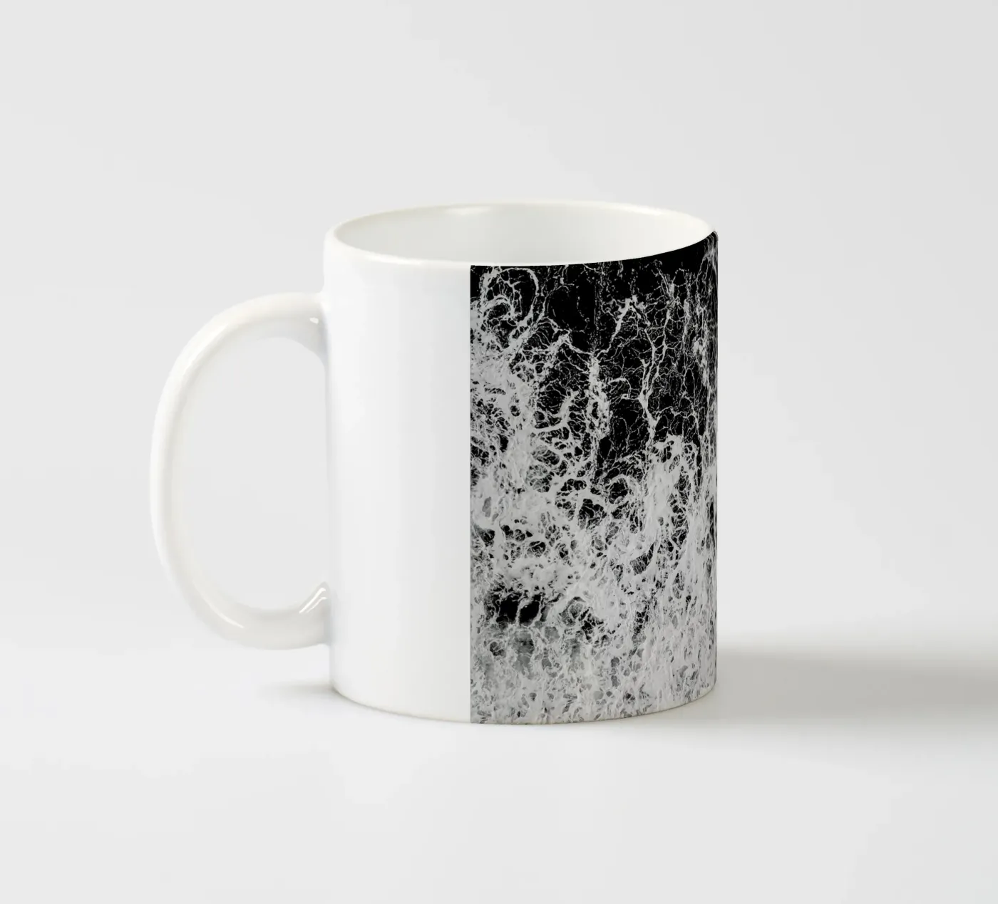 Waves ceramic mug by Chris Abatzis