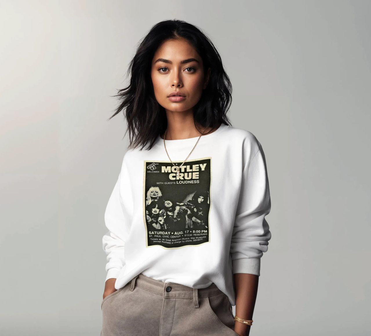 Motley Crue Vintage Concert Music sweat de SoundStudio