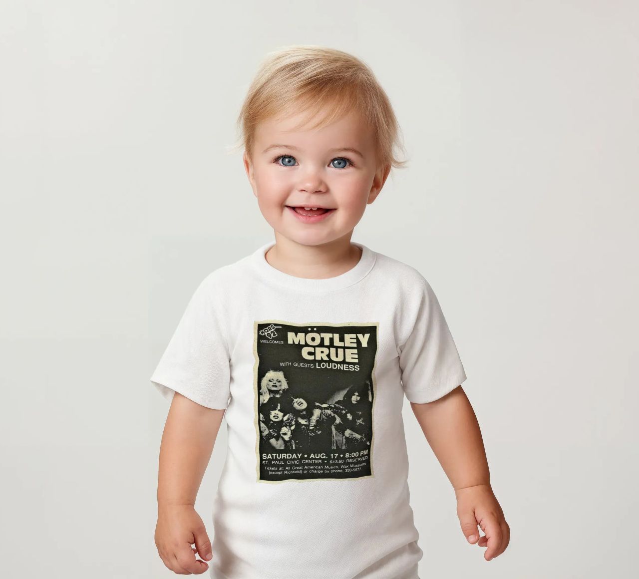 Motley Crue Vintage Concert Music t-shirt pour bébé de SoundStudio