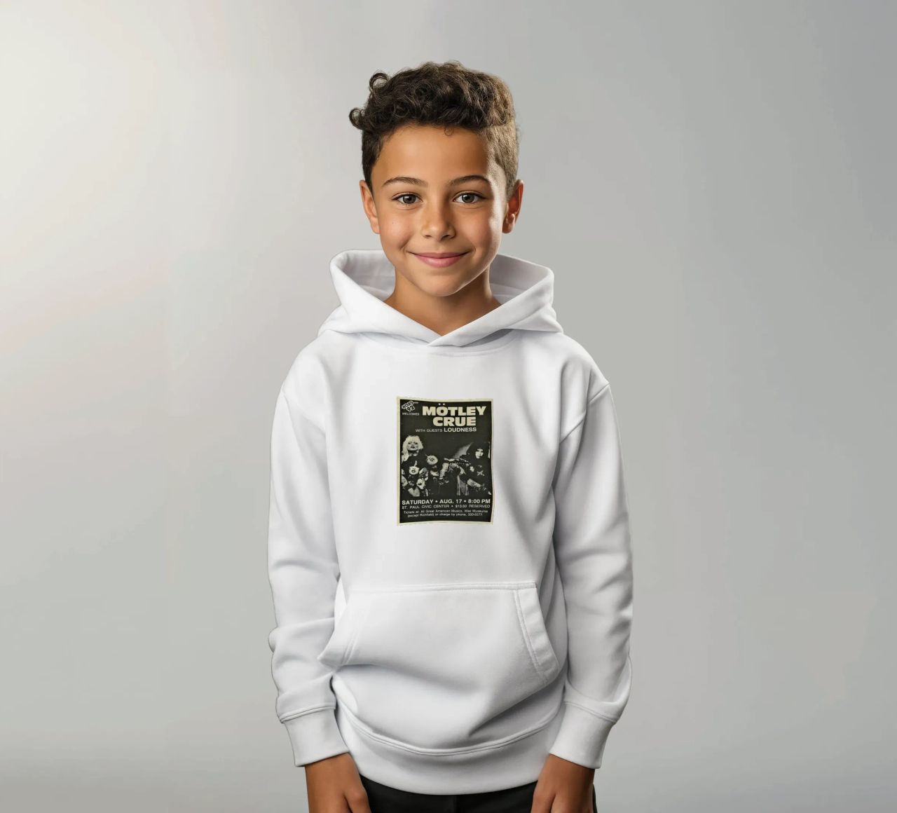 Motley Crue Vintage Concert Music sweat à capuche enfant de SoundStudio
