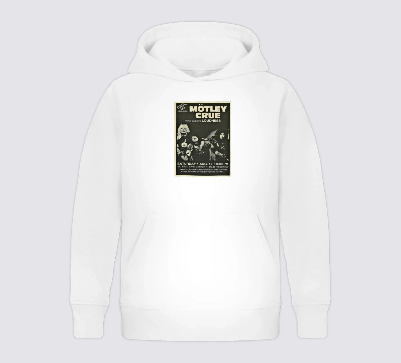Motley Crue Vintage Concert Music sweat à capuche enfant de SoundStudio