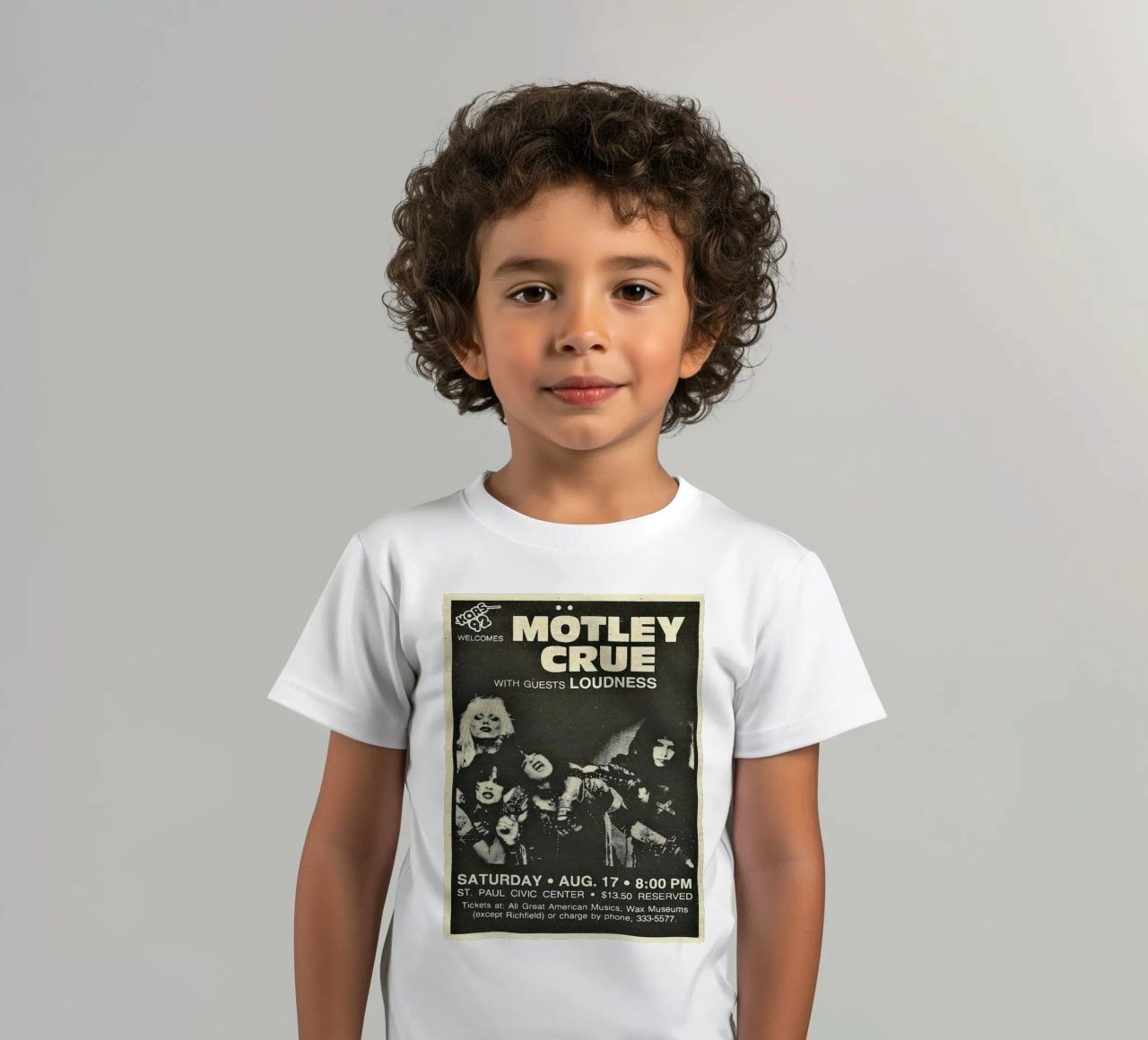 Motley Crue Vintage Concert Music t-shirt enfant de SoundStudio