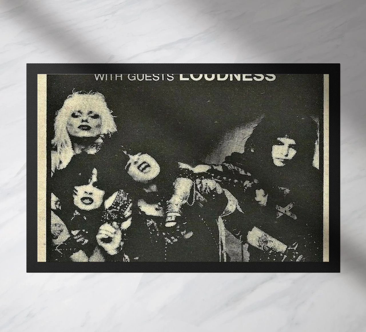 Motley Crue Vintage Concert Music paillasson de SoundStudio