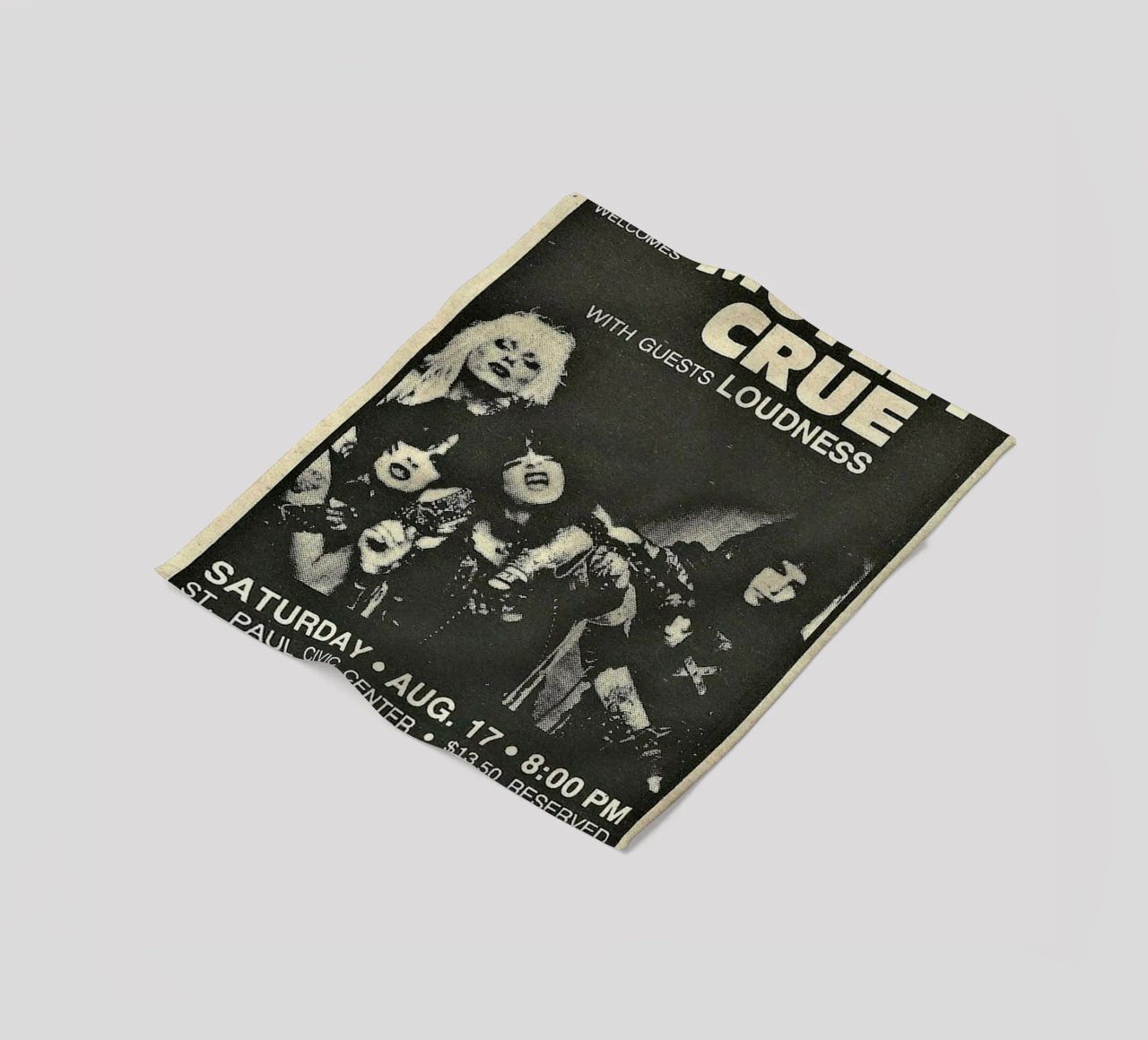 Motley Crue Vintage Concert Music plaid polaire de SoundStudio