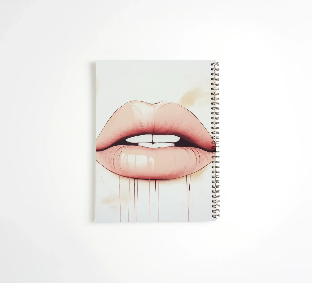 Lips spiral notebook by Synthaira
