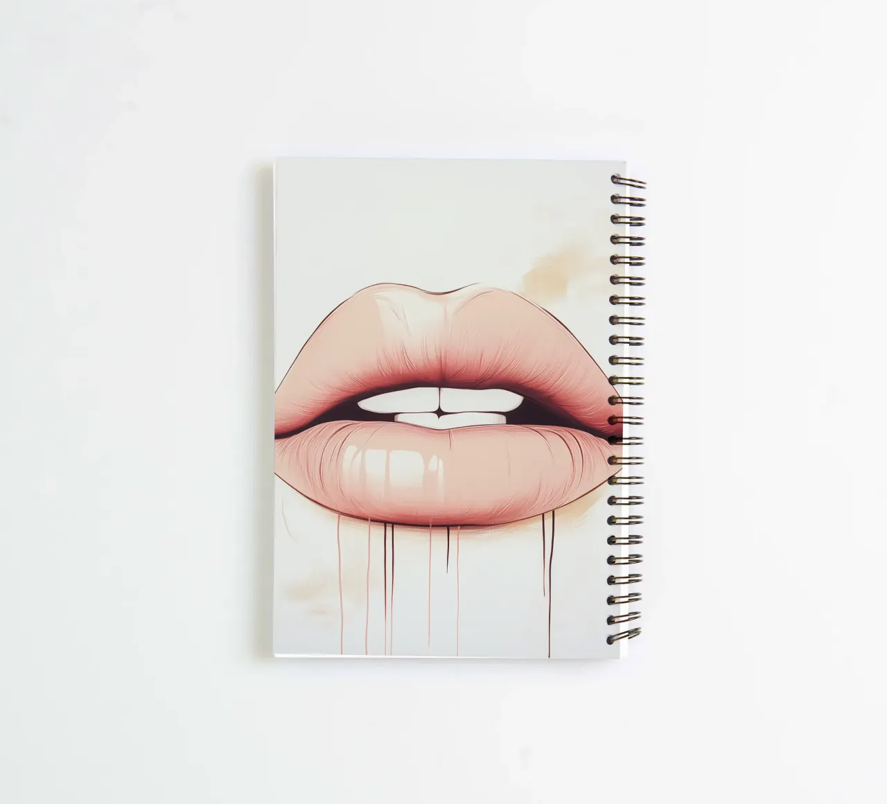 Lips spiral notebook by Synthaira