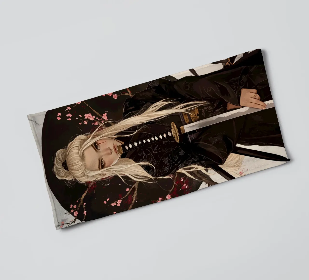 Samurai girl towel by Synthaira