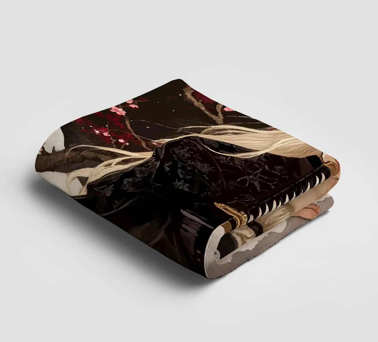 Samurai girl towel by Synthaira