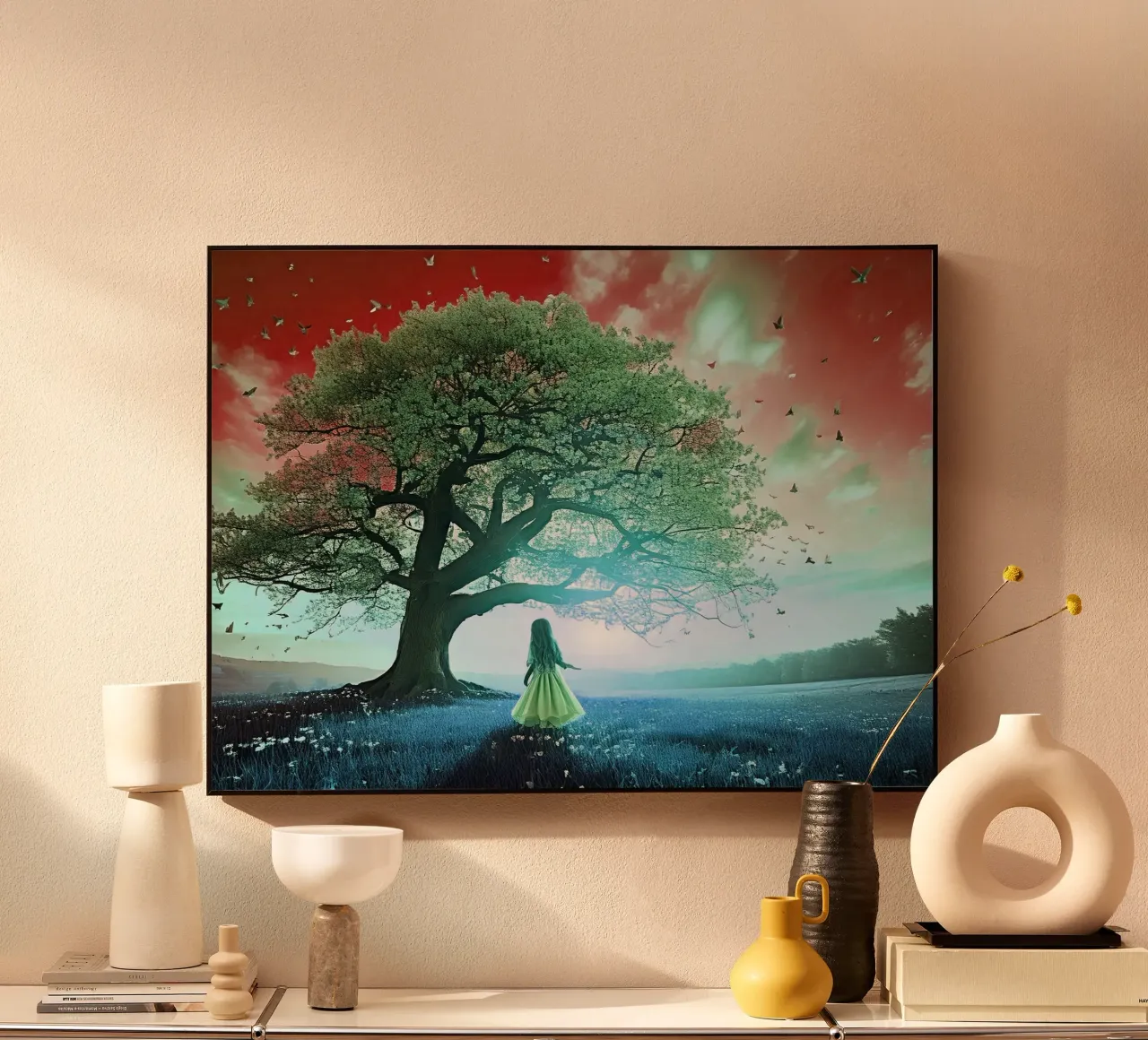 WONDERFUL TREE. Blue Grass forex plate by Thierry vobmann photography