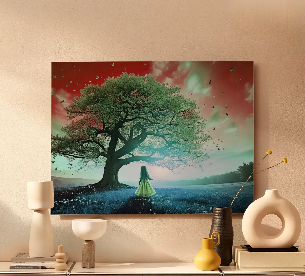 WONDERFUL TREE. Blue Grass forex plate by Thierry vobmann photography