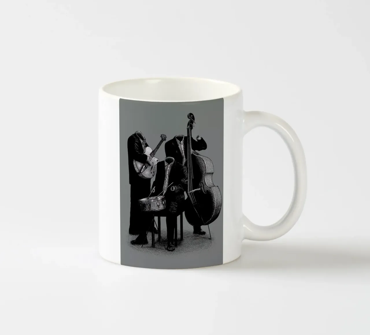Les Invisibles tazza in ceramica da Florent Bodart