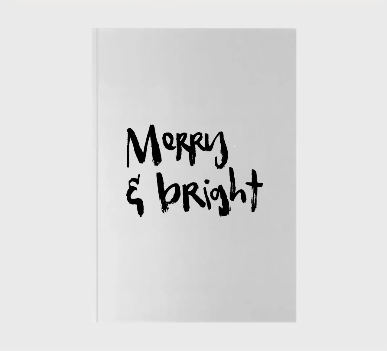Merry & Bright notebook by Brushmeetspaper
