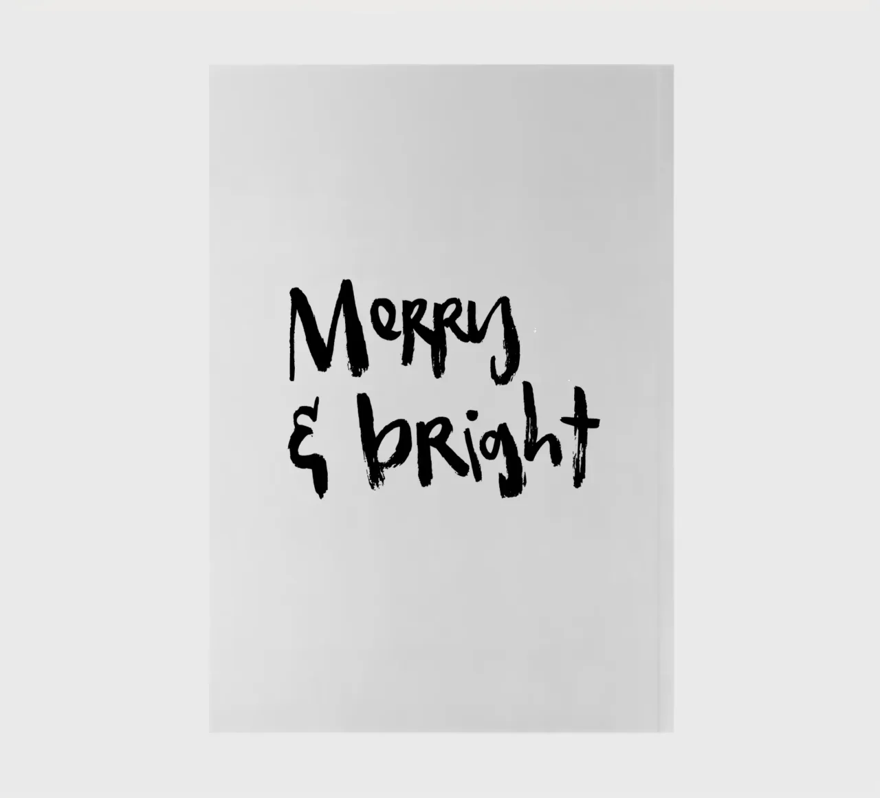 Merry & Bright notebook by Brushmeetspaper
